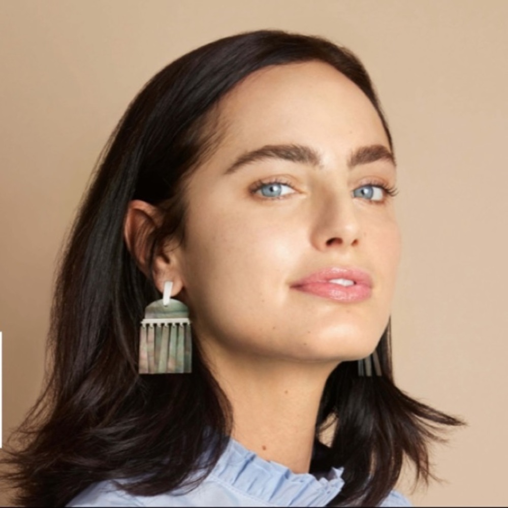 Nwt Layne Statement Earrings-Abalone Shell - image 6